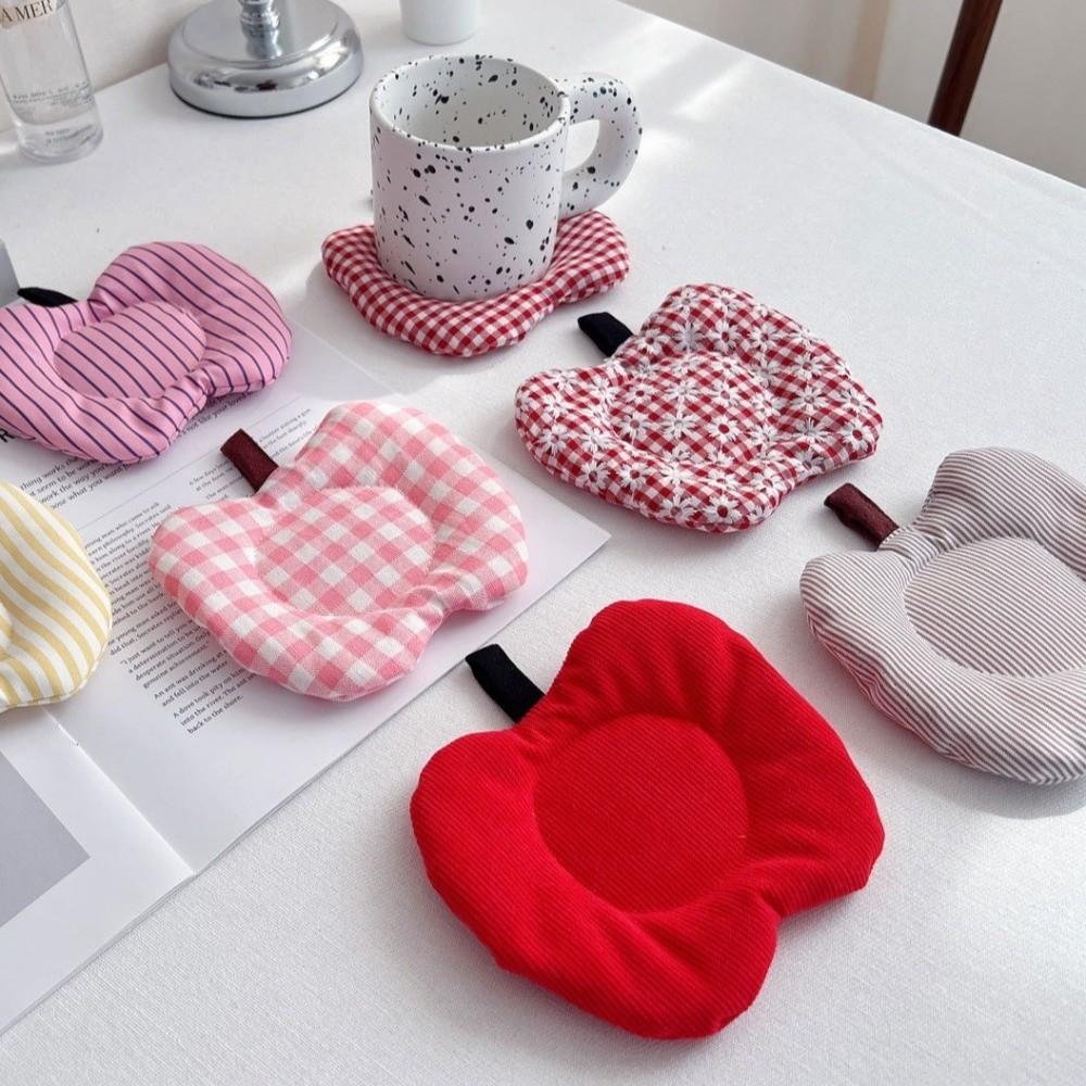 Fabric Material Cup Coaster Heat Resistant Coffee Hot Pad Desktop Ornaments Photography Props