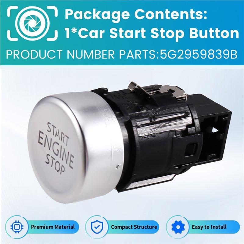 Vielseitig Für VW Golf MK7 2013-2020 Auto Start-Stopp-Knopf Zündschalter Motorsteuergerät 5G2959839B