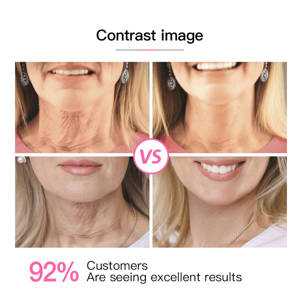 10 Stück Transparente Halsstraffungs-Pflaster Wasserdicht Elastizität Unsichtbar Faltenreduzierend Hals Klebe-Sticker Face Lift Tape