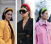 Fashion Women Super Wide Suede Leather Headband Elegant Solid Plain Hairband Non-slip Head Hoop Turban Simple Hair Accessories