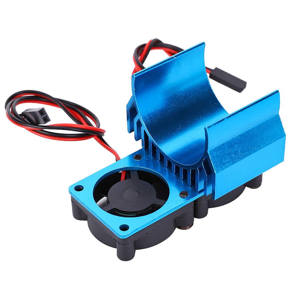 540   550 Motor Twin Cooling Fan Heat Sink With for 1 10 Scale Electric RC Car