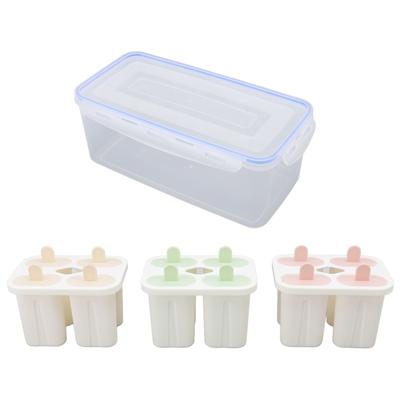 3pcs Ice Lolly Stick Molds PP Food Grade Reusable 12 Sticks Ice Cream Maker for Milk Yogurt Pudding
