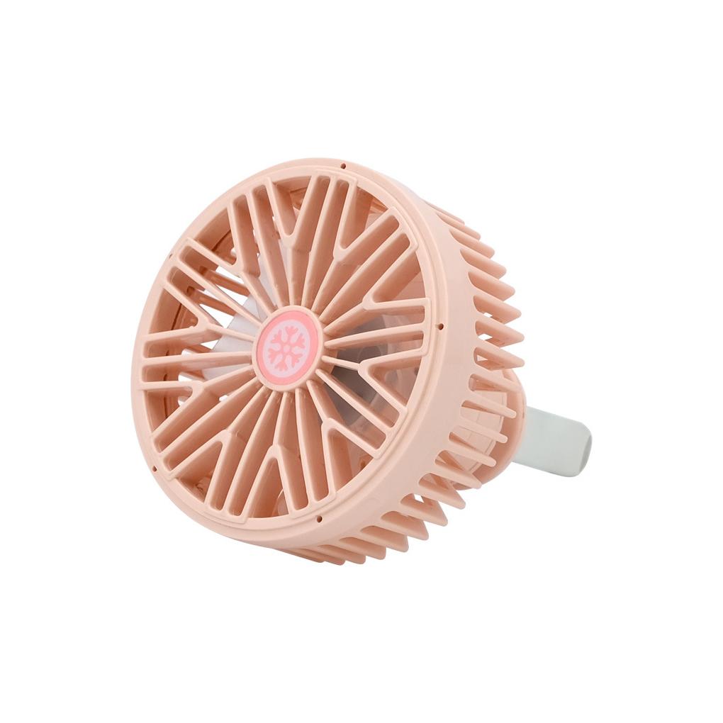

USB Автомобильный вентилятор с клипсой 360 градусов Охладитель для воздуховода Кондиционер Аксессуары розовый