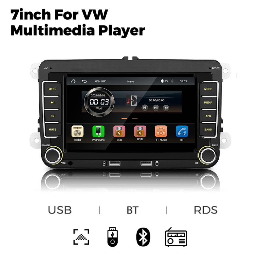 

Автомагнитола Carplay Android Auto для Volkswagen Golf 5 6 Polo Passat B6 B7 CC Skoda Jetta Универсальная Мультимедиа для Carplay Auto S