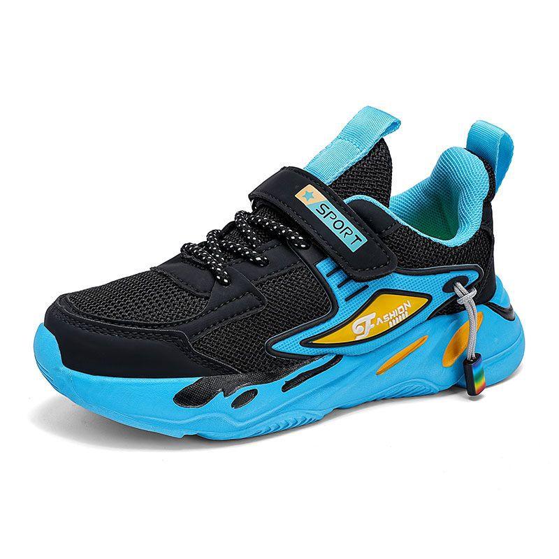 Boys' sports shoes 2025 spring and autumn new classmates breathable waterproof middle and older children running shoes student leather shoes