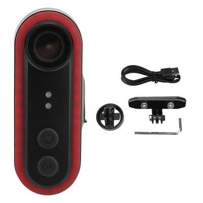 Bike Camera with Tail Light 1080P HD IPX6 Water Proof APP Control Loop Recording Wide Angle Bike Rear View Camera for