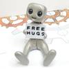 1pc Creative Resin Ornaments Anxiety Lying Robot Desk Decor Home Accessories