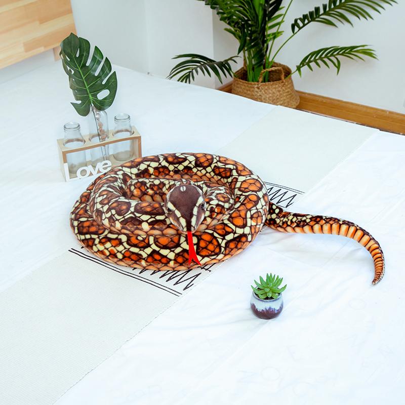 300 CM Real Life Snake Plush Toy Giant Boa Cobra Simulation Long Snake Stuffed Snake Plush Doll Creative Decor Birthday Gift