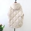Giacca da Donna Invernale in Piuma d'Anatra Bianca Casual Larga Moda Capospalla Cappotto Piumino con Cappuccio Corto Leggero Caldo Parka