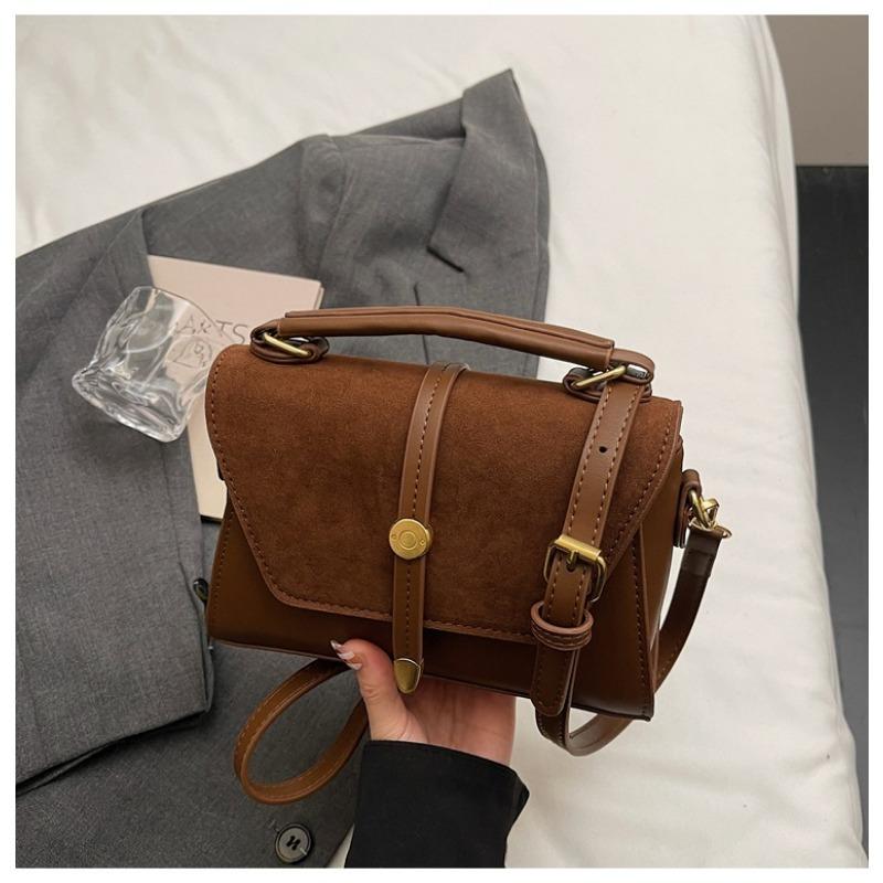 Hand-held Small Bag with A Retro and High-end Feel, Small Square Bag, Large Capacity, Single-shoulder Crossbody Bag