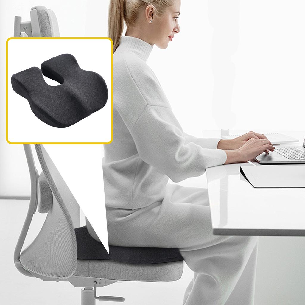 Memory Foam Seat Cushion For Long-term Sitting Chair Cushion For Hemorrhoid Tailbone Injury Pregnant Women Decompression Waist Without Fatigue