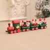 Christmas Wooden Train Window Decoration Handcrafted Festival Home Display Ornament Kids Room Decorative Item