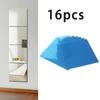 16 Stück Quadratische Spiegel DIY Dekoration Spiegel Wandaufkleber Acryl Fliesen Aufkleber Schlafzimmer Badezimmer Heimdekor Spleißen Mura