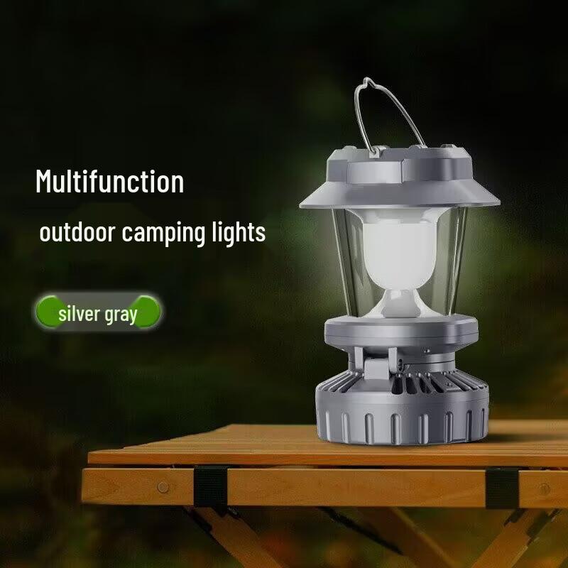 Multifunction Solar Camping Lantern with Fan