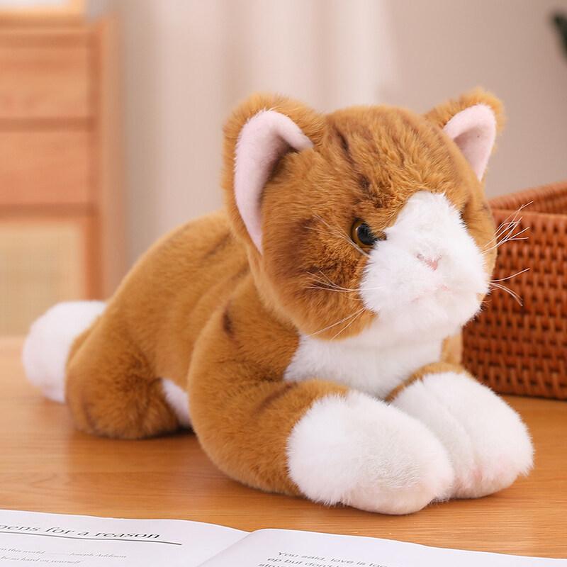Cat Dog Cute Plush Toy Pillow Interior Decoration Image Realistic Material Soft