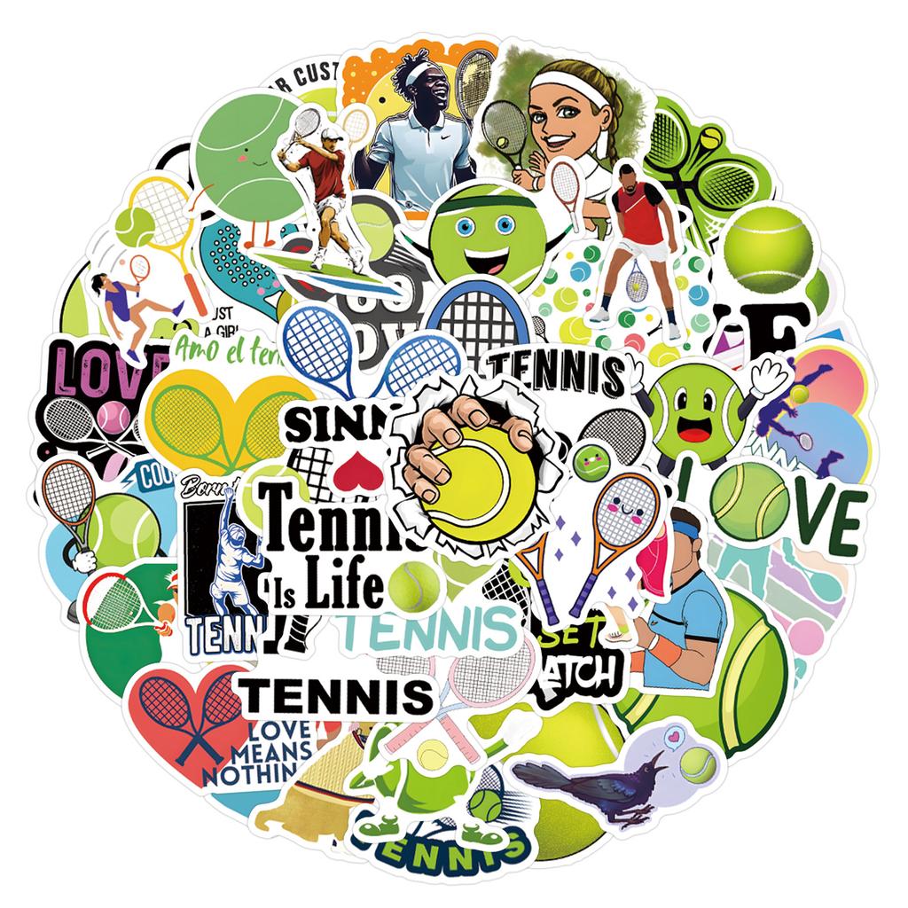 55 New Tennis Tennis Graffiti Stickers Decorative Skateboard Suitcase Helmet Stickers