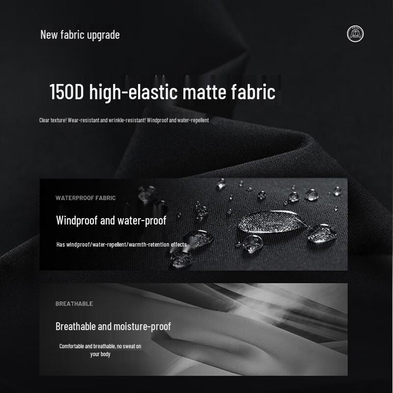 Baleno Men's Winter Colorblock Stand-Collar Padded Jacket