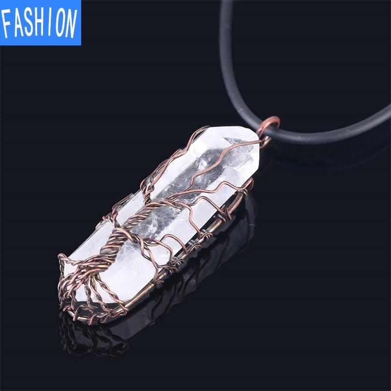 Necklaces Women'S White Crystal Necklaces European And American Fashion Hot Amorphous Accessories Crystal Pendant Size Random