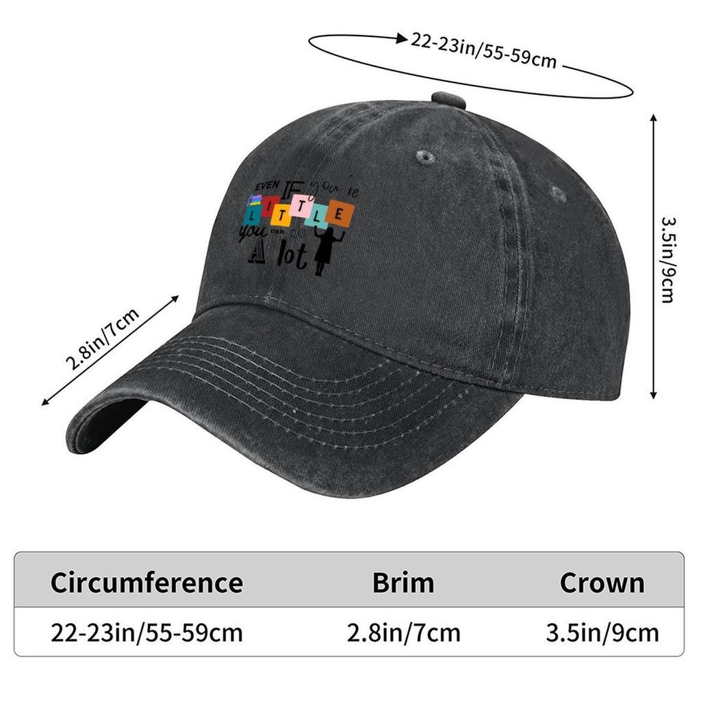 2026 Even If You're Little You Can Do A Lot Matilda Quote Baseball Cap Golf Wear Sun Caps Snapback Cap For Girls Men's