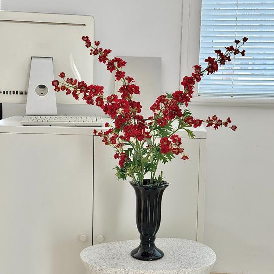 Artificial Delphinium Flower 36.6" Long Stem Faux Silk Bouquets for Tall Vase Realistic Fake