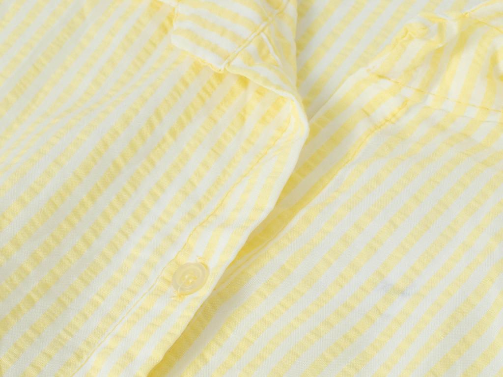 Fashion - Women' Striped Shirt - Id8851 Yellow One Size
