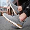 Fashion Genuine leather men's sports shoes Comfortable quality versatile style Leisure Outdoor Street daily youth Classic black shoes