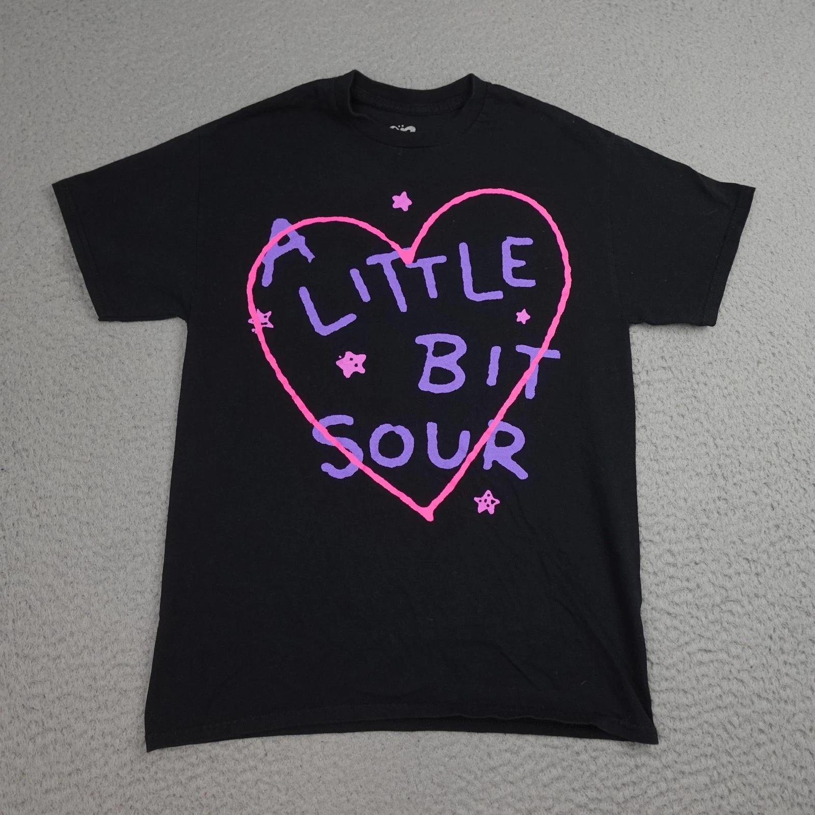 Olivia Rodrigo Shirt Mens Medium Black 2022 Sour Tour A Little Bit Sour Tee M