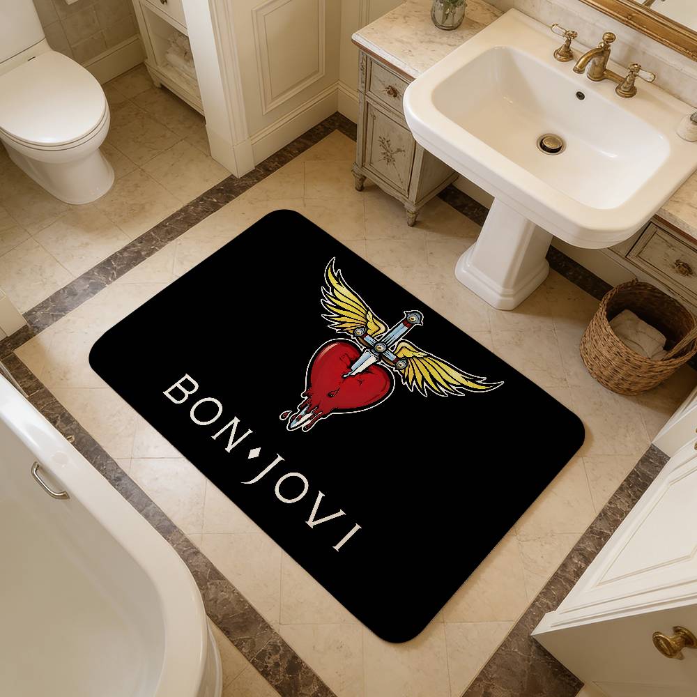 B-BonS J-Jovi Felpudo de Baño Habitación Infantil Decoración de Dormitorio Balcón Felpudo Antideslizante Sala de Estar Alfombra de Bienvenida