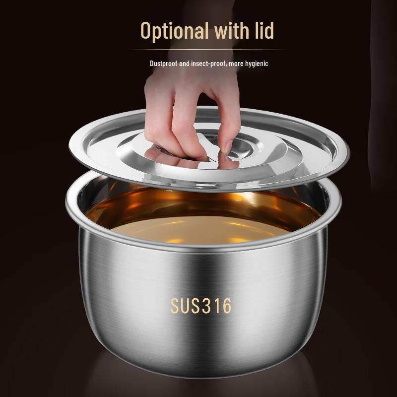 Naijiang 316 Stainless Steel Lard Container with Lid