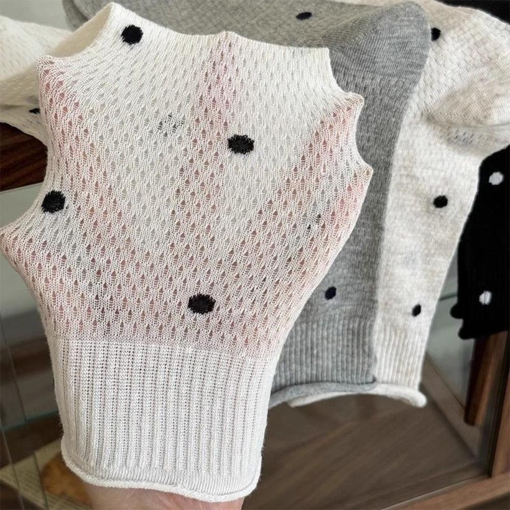 Breathable Women Socks Hollow Out Long Socks Fashion Mid Tube Socks  Summer