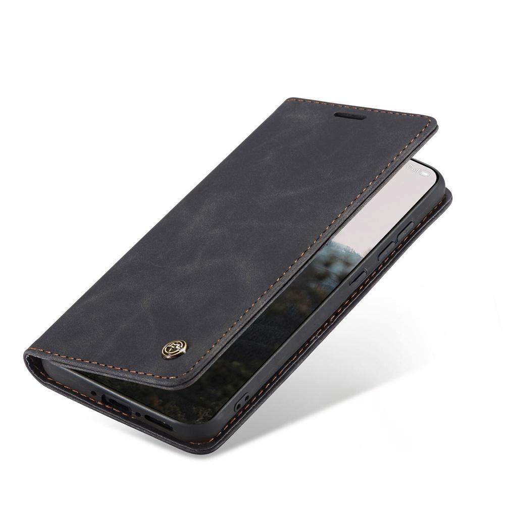 CASEME Case for OnePlus 15, Leather Wallet Case, Black
