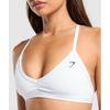 Gymshark Minimal Sports Bra White B3a2j Wbbm