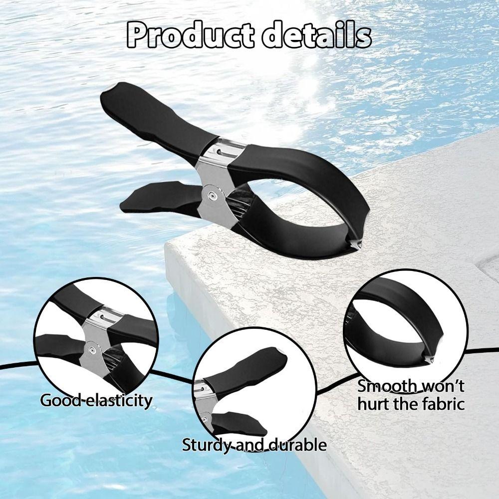 12Pcs Stainless Steel Hanger Pool Cover Clips Windproof Quilt Clip Clothes Pins  Above Ground Pools