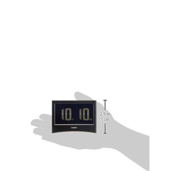 CASIO Alarm Clock Radio-Controlled Black Digital Inverted LCD Temperature Humidity Calendar Timer DQD-S01J-1JF