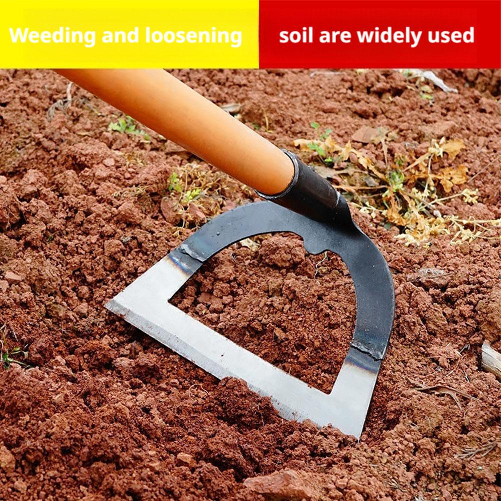 Shovel-shaped Hollow Hoe Weeding Rake Labor-saving Gardening Loosening Soil With Hoe Tools For D9B7