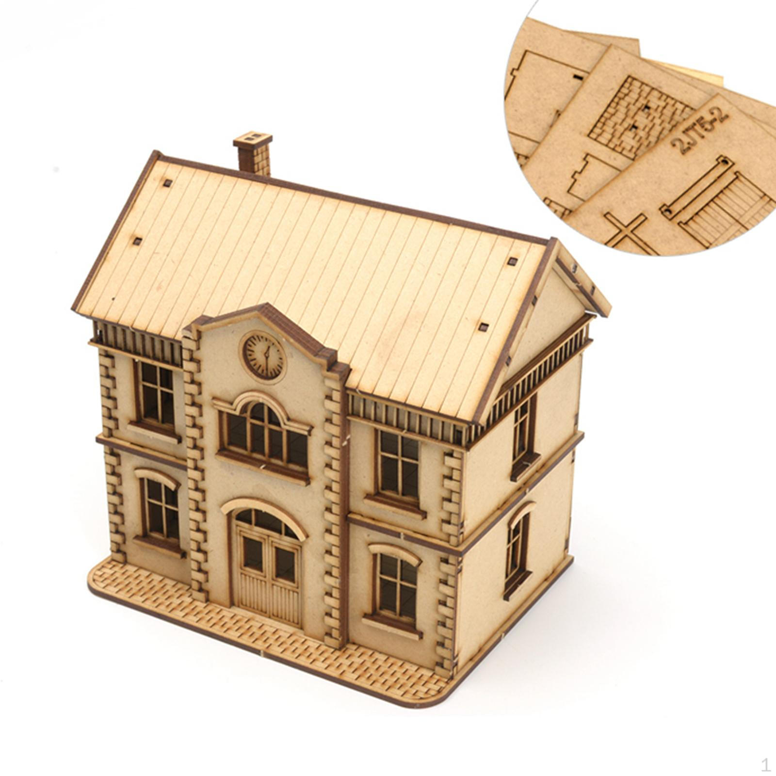 1/72 European Building Model Kit Accessory Decor Easy Assembly Collection Versatile Architecture