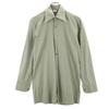 60s Long Sleeve Euro Work Shirt 36 Khaki Men's Used