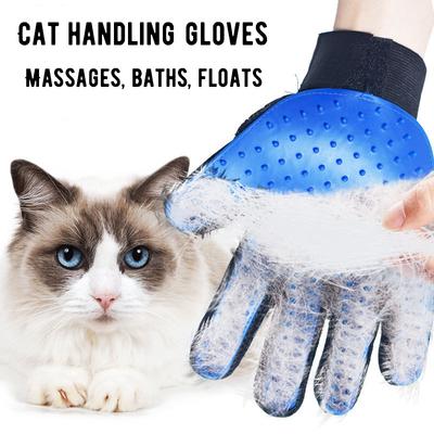 Gant de toilettage pour chiens et chats - Brosse de toilettage 2 en 1, outil de massage autonettoyant doux pour le bain