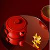 Chinese Style Matte Glaze Tea Set with Tray