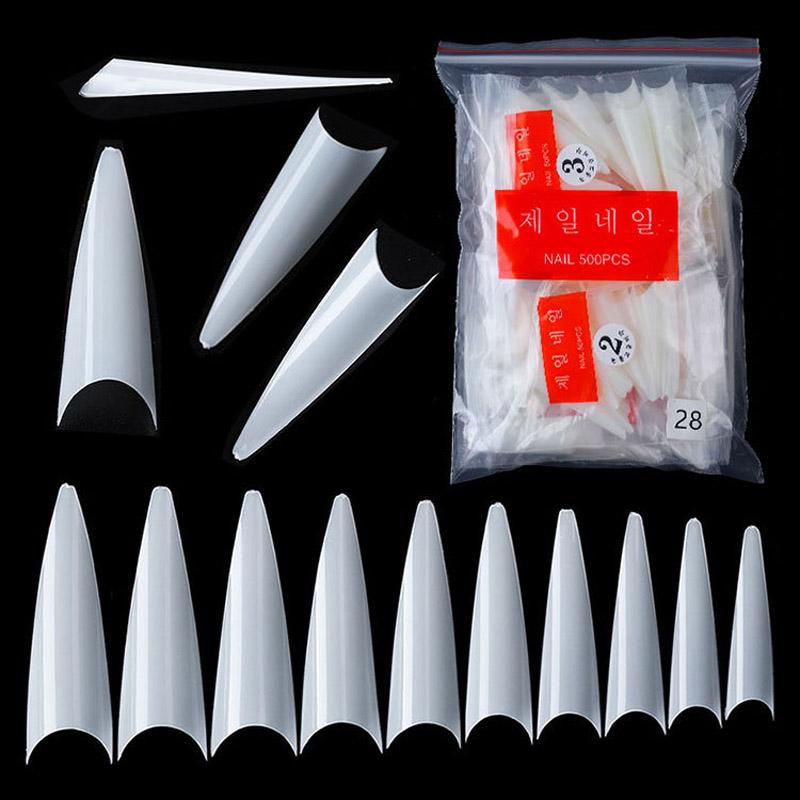 600Pcs Oval Full Coverage False Nails Acrylic Artificial Push-Type Nail Art Almond-Shaped Short Nail Tips Nail Tools