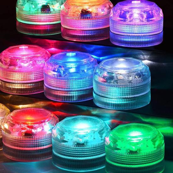 12Pcs Underwater Lights with Intelligent Remote Control Energy-Saving Waterproof Multiple Modes RGB