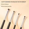 4Pcs/Set Small Angle Eyeshadow Brushes Precise Detail Eyelid Highlighter Makeup Brushes Lying Silkworm Soft Hair