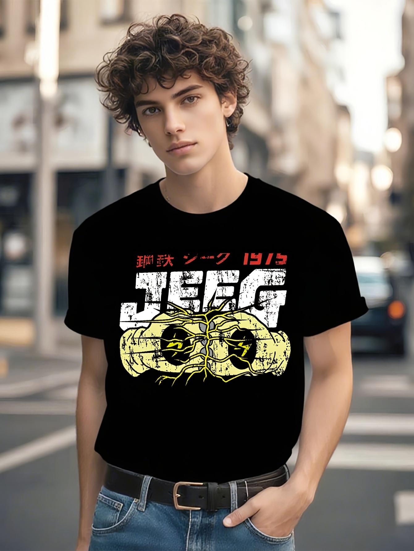 Oversized Jeeg Graphic Tshirt Graphic Tshirt - Black Tee ... S