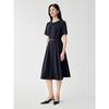 JUZUI Elegant Commuter Single-Breasted Dress