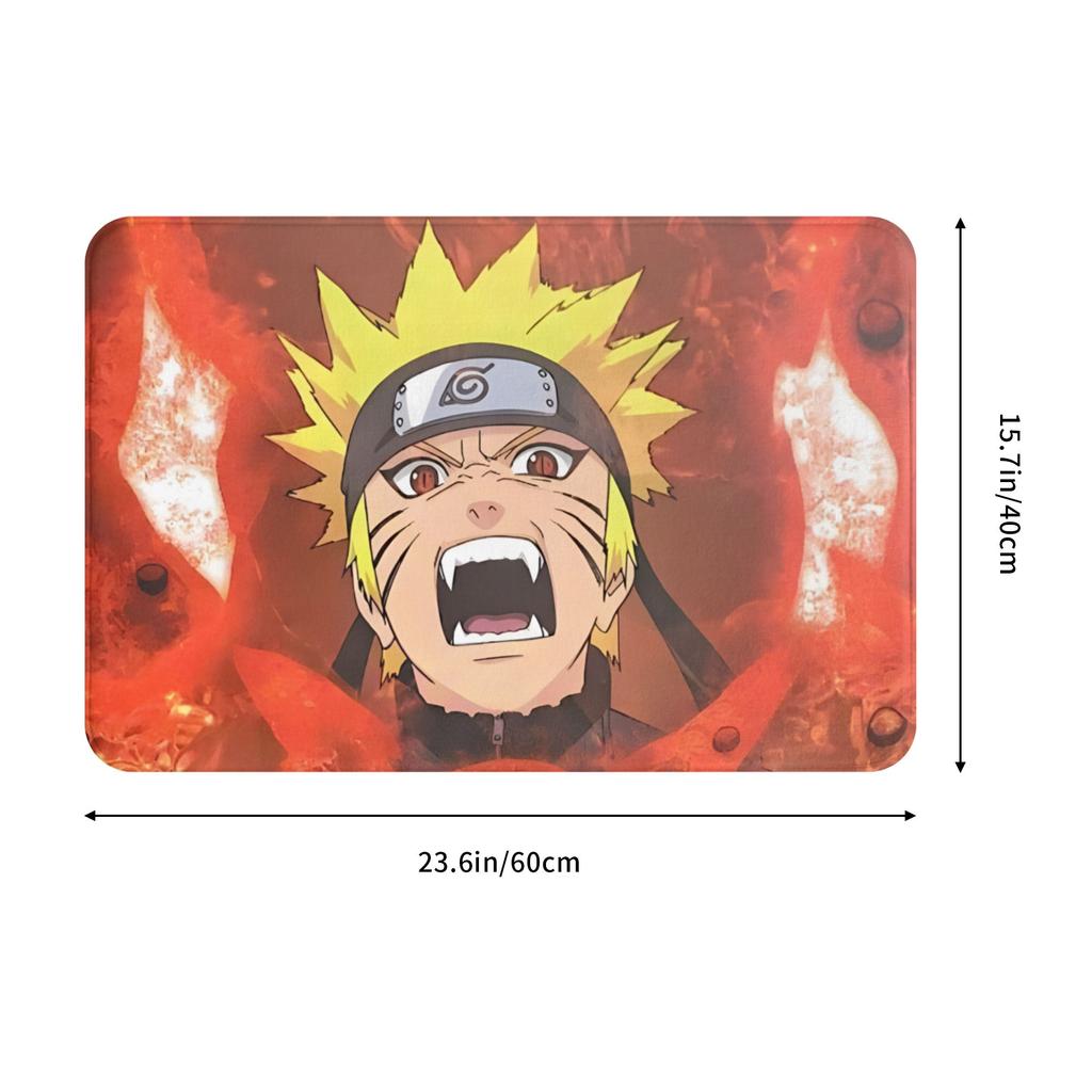 Anime Narutos Uzumaki Itachi Front Door Mat Anti-Slip Indoor Absorbent Doormat Garden Garage Entrance Rug Carpet