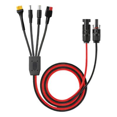 Universal Solar Charging Cable Compatible for Multiple DC7909 DC5521 XT60 Interfaces Devices IP67 Waterproof Design