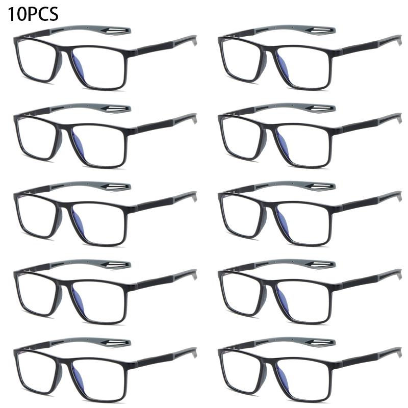 10PCS TR90 Anti Blue Light Reading Glasses Men Women Progressive Near Far Eyewear Ultralight Sports Farsight Eyeglasses