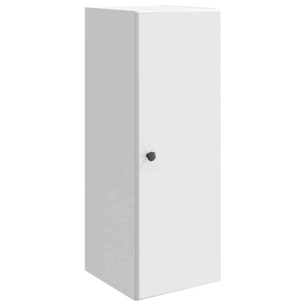 Wall Mounted Cabinet White 33 x 34.5 x 90 cm Particleboard