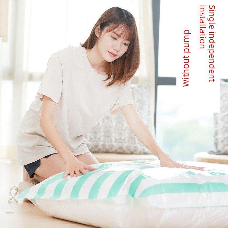 Suction Vacuum Buggy Bag Small Medium Oversized Clothes Quilt Compression Bag Thickened Luggage Clothes Organizer Bag