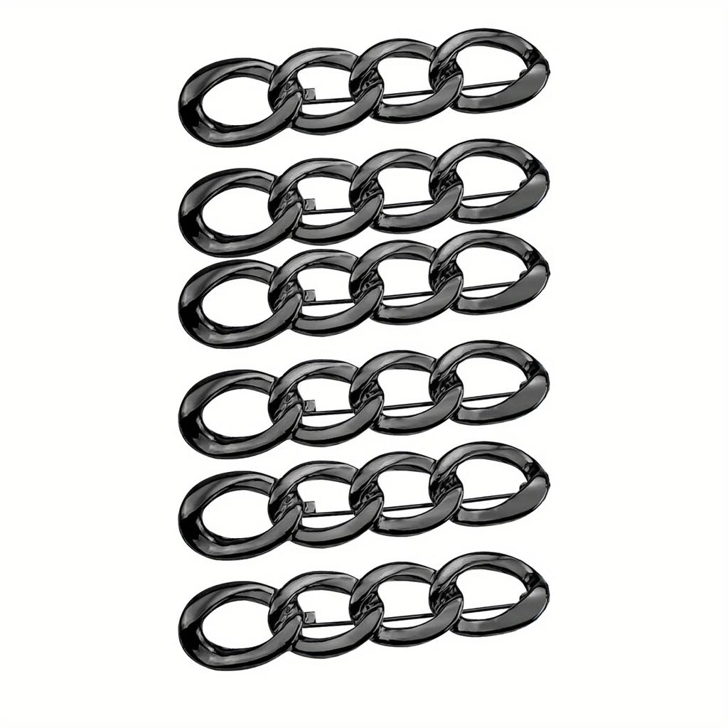 Elegante Kette Brosche Revers Anstecknadel Damen Hosen Taille Straffung Knopf Kleiderclip für Weite Hosen Röcke Ärmel Pullover